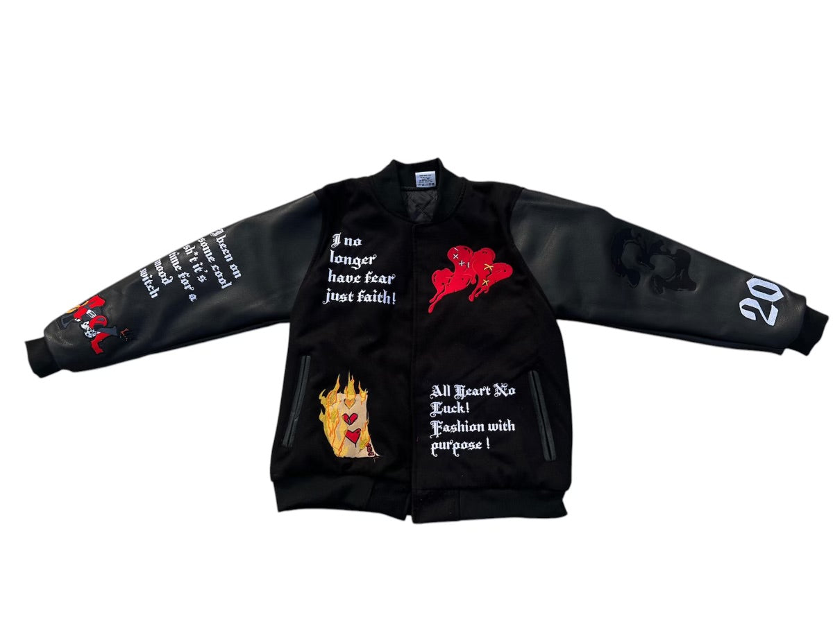 3 Of Heart Varsity Jacket