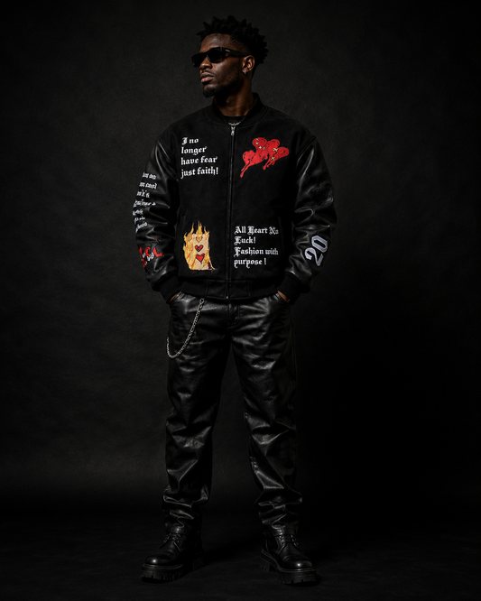 3 Of Heart Varsity Jacket