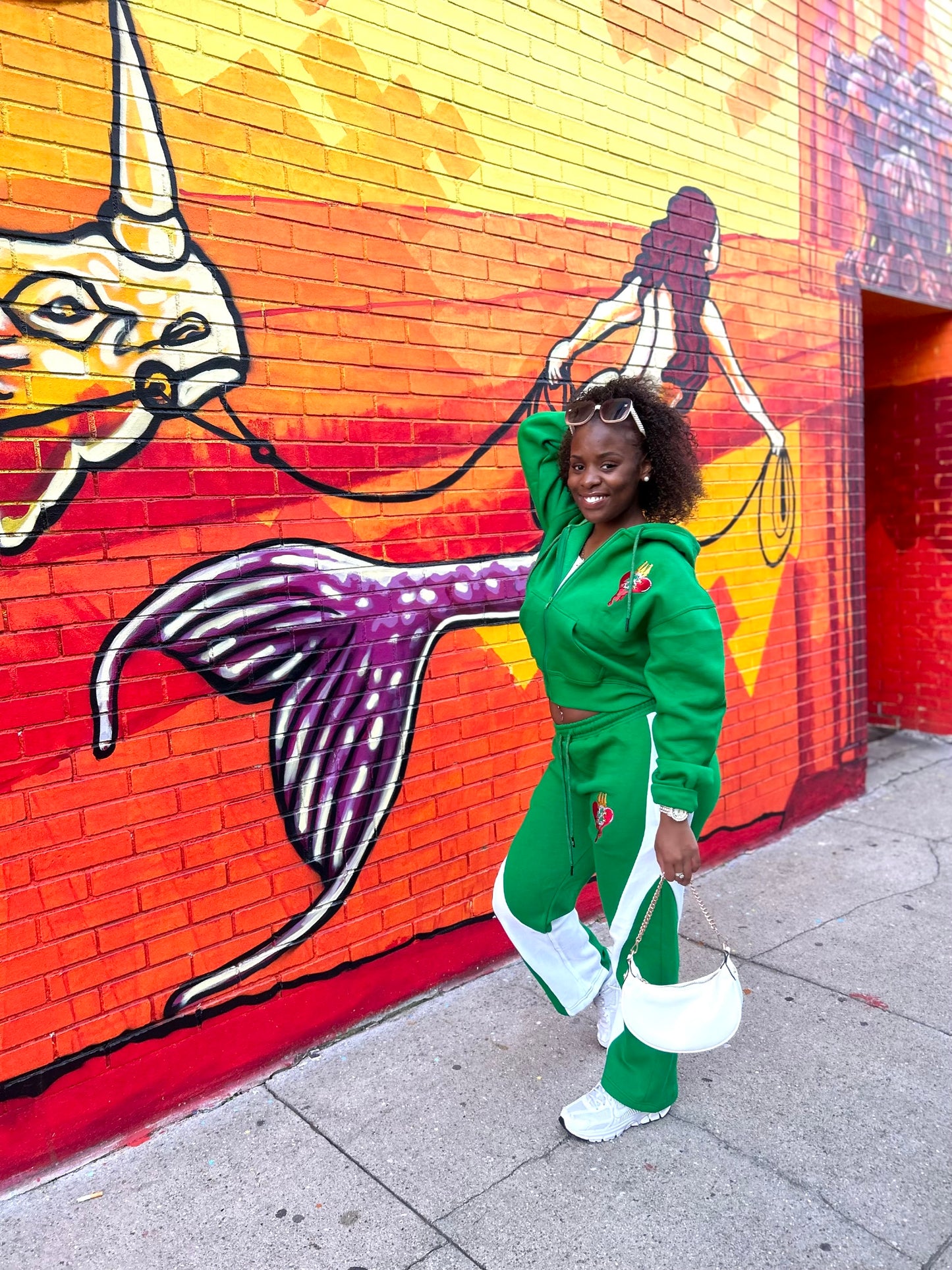 Women’s crop top sweatsuit