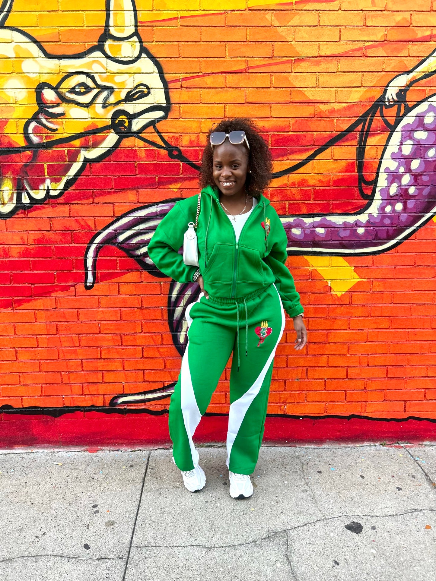 Women’s crop top sweatsuit