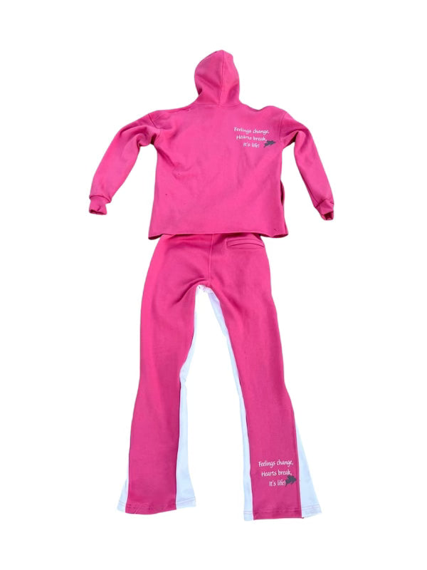 Pink & White “3OH” Sweatsuit