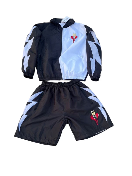 Windbreaker short jacket set