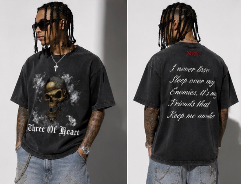 Three Of Heart Graphic T-shirt