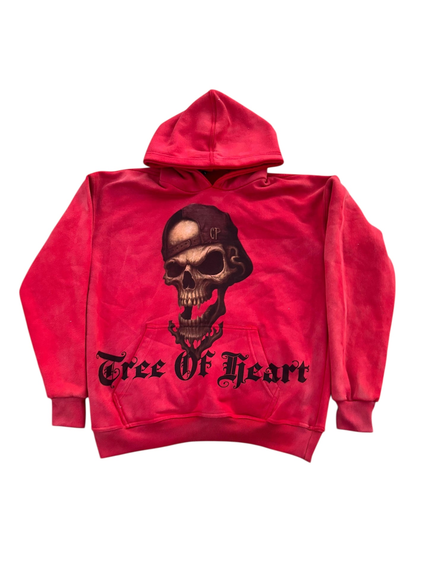Three Of Heart Skull head hoodie